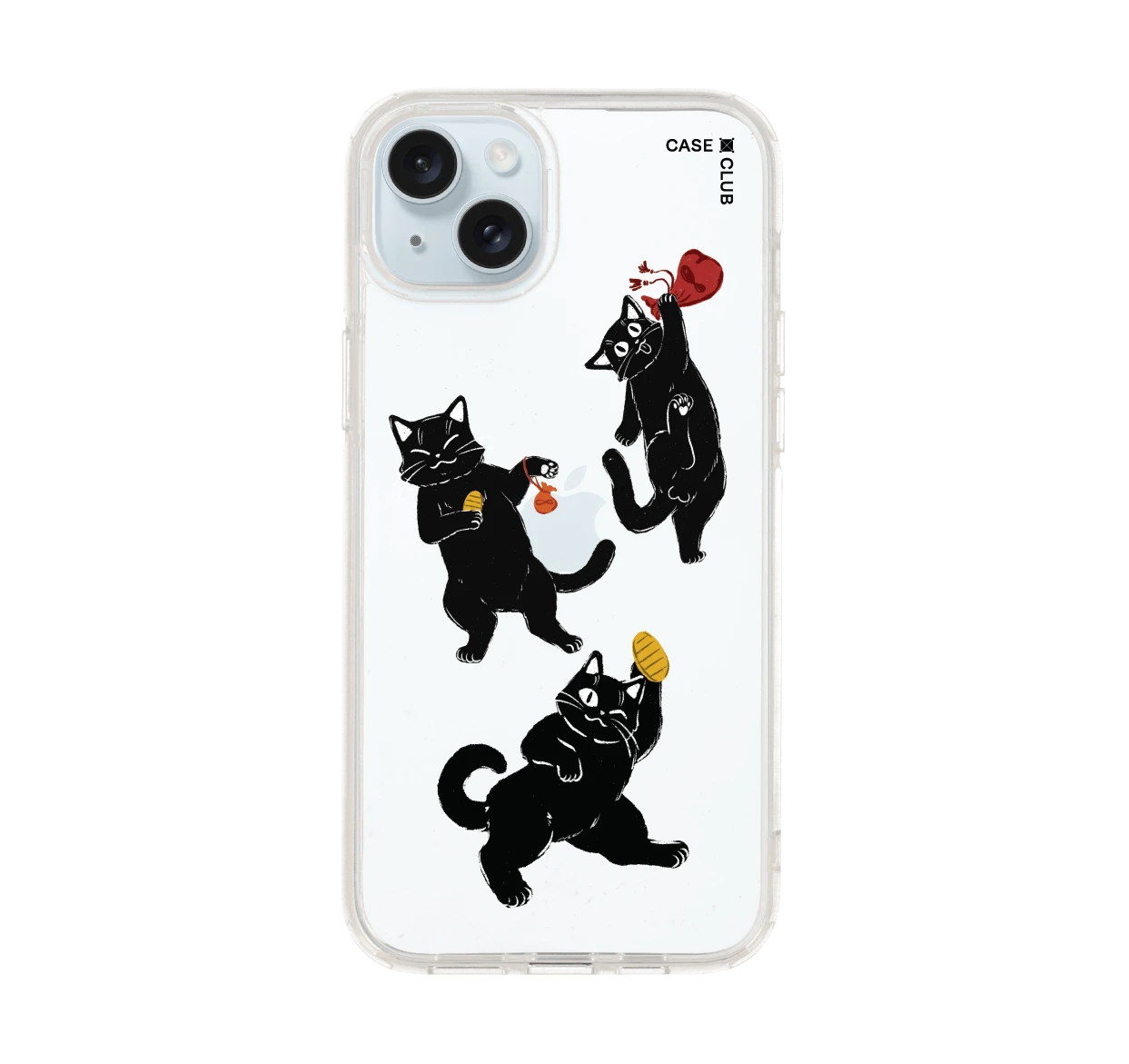 เคสใส iphone 15 plus ชีวิตประจำวันของแมวดำ